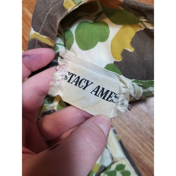 Vtge Stacy Ames Mod Floral Dropped Waist Floral Dress - Picture 8 of 13